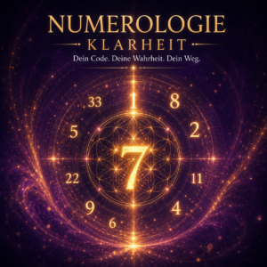Numerologie Klarheit – leuchtende Zahlenstruktur für Orientierung, Wahrheit und persönlichen Lebensweg